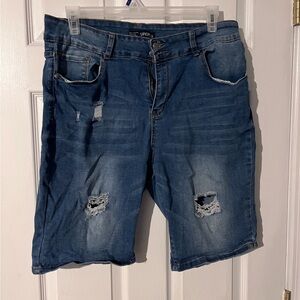 Plus size Jean shorts